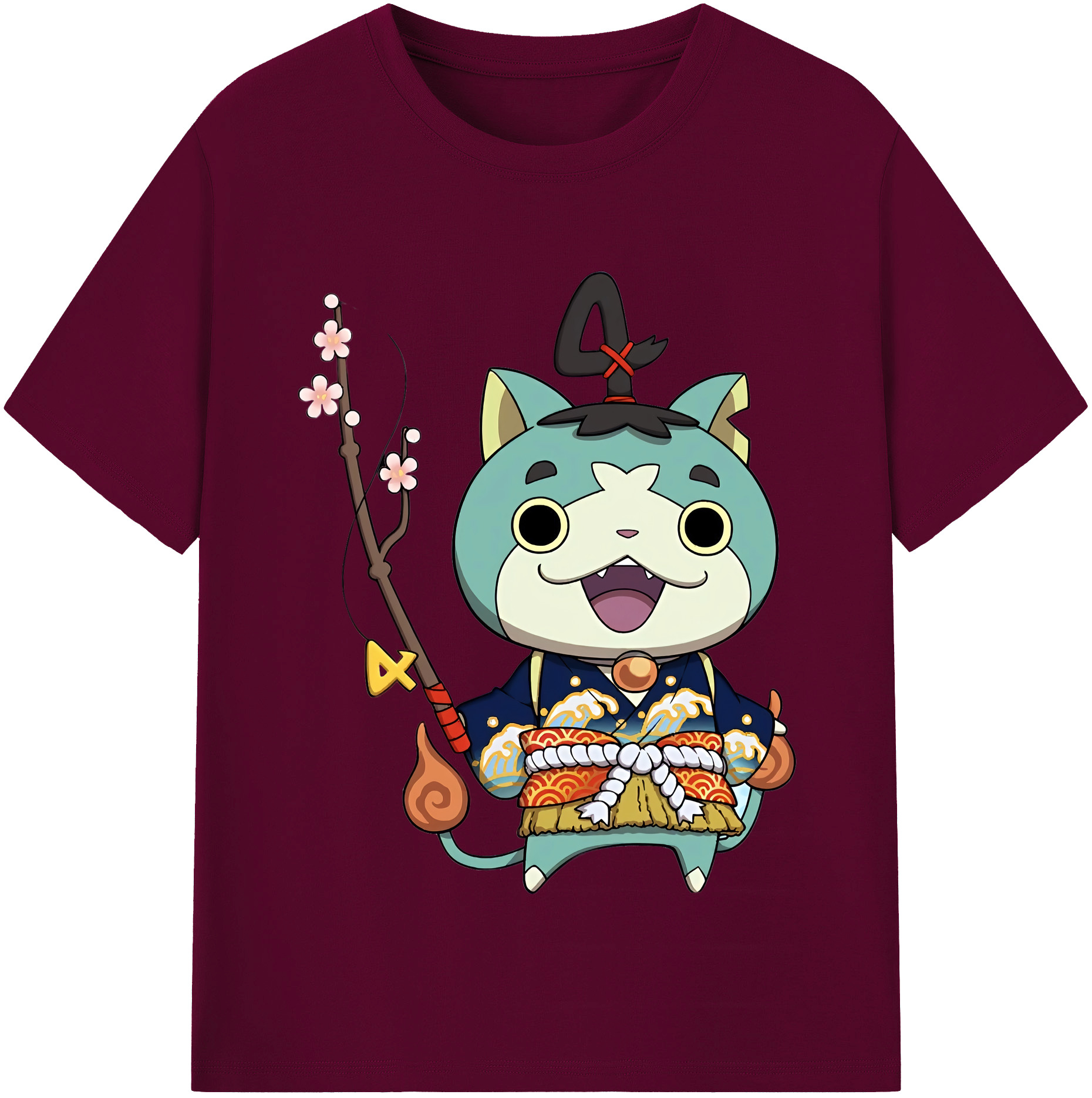 （画像用） 妖怪ウォッチ Yo-kai Watch レディースカジュアルプリントTシャツ（綿100％）